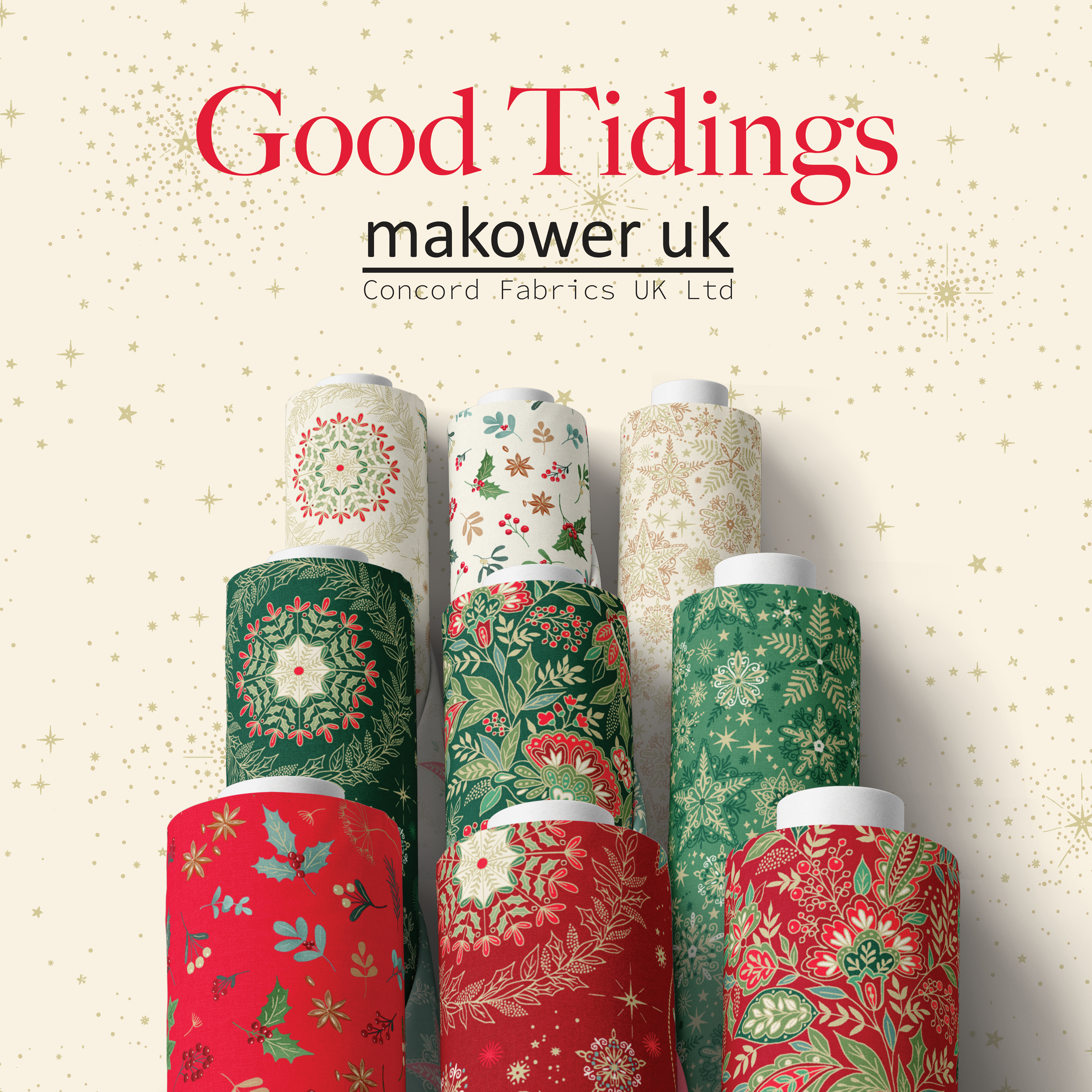 collection de tissus de Noël good Tidings